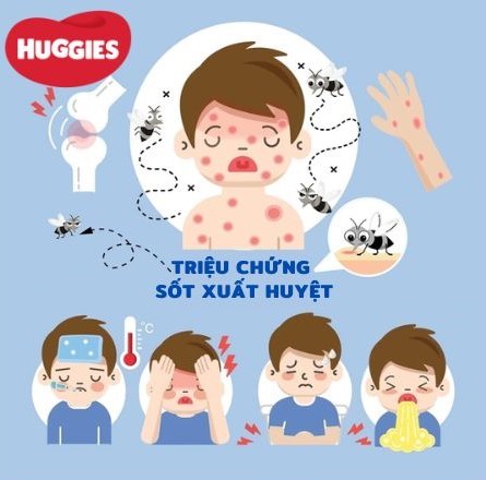 Biểu hiện sốt xuất huyết ở trẻ em có 3 giai đoạn