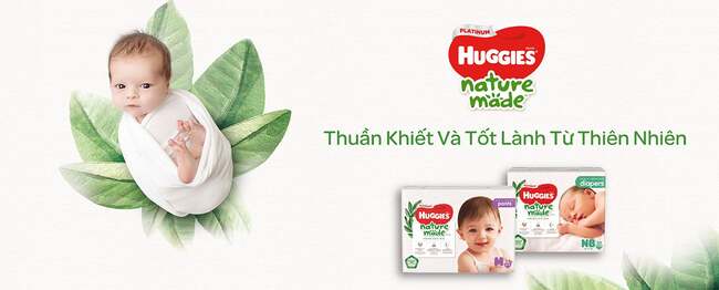 Dòng tã Huggies Platinum Nature Made