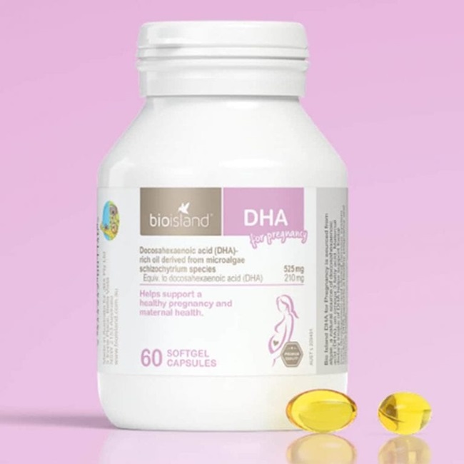 Bổ sung DHA cho bà bầu với Bioisland DHA For Pregnancy 60 viên