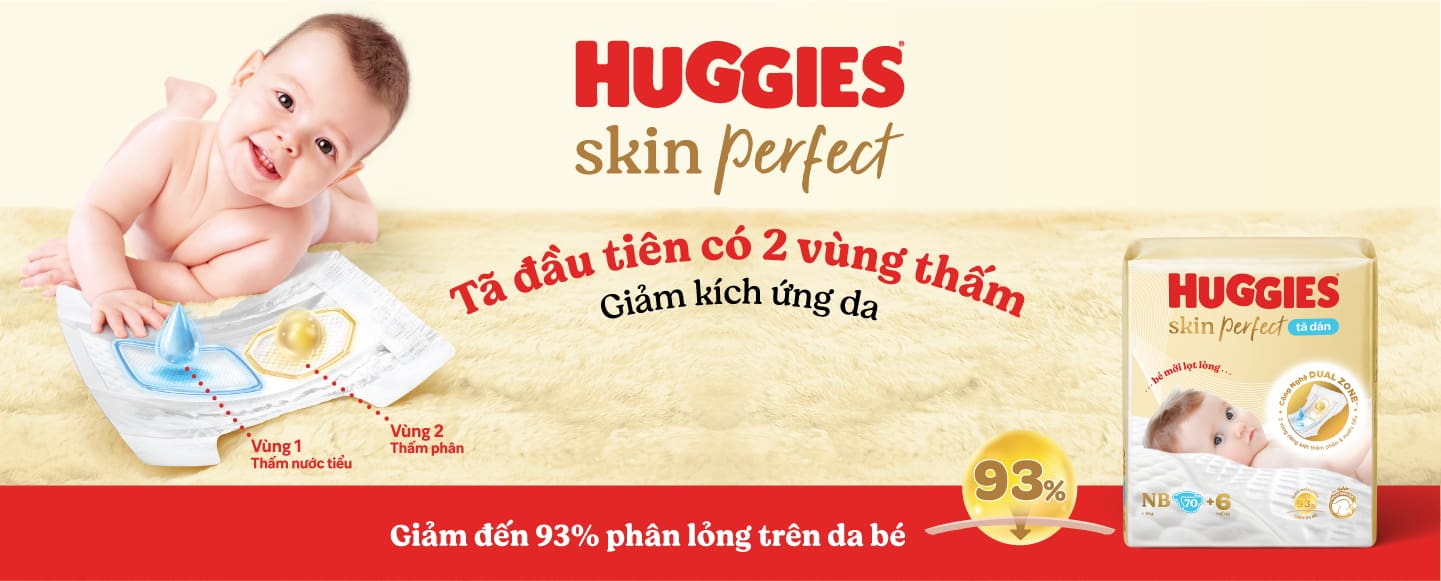 Huggies Skin Perfect tã dán