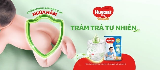 Tã quần Huggies Skin Care Tràm trà tự nhiên