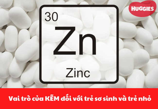 Vai trò của kẽm đối với trẻ sơ sinh và trẻ nhỏ