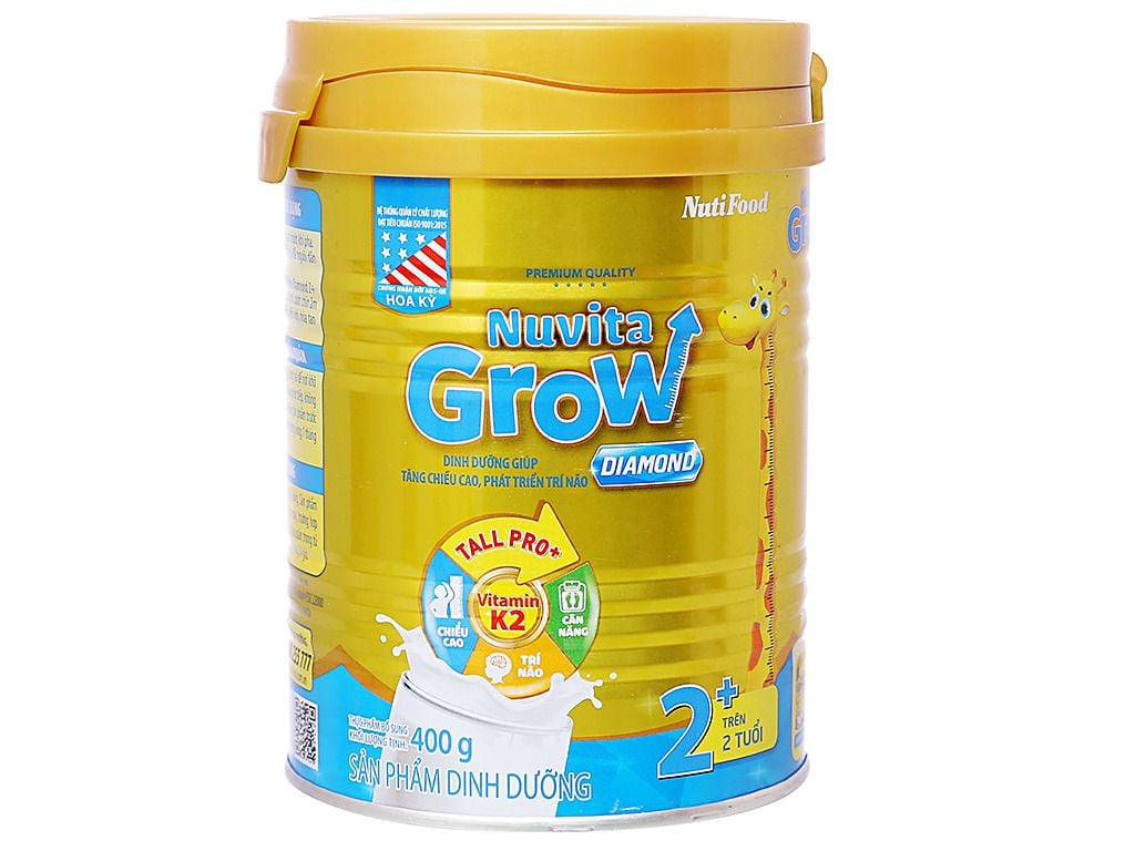 Sữa tăng chiều cao Nuvita Grow Diamond 2+