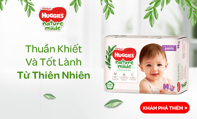 Tã dán, tã quần cao cấp Huggies Platinum Naturemade